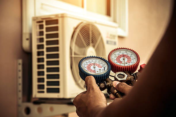 Professional Air Conditioning Service technician working in Converse, SC